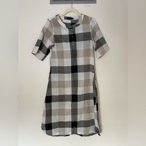 Roolee Jolie Buffalo Plaid midi dress size small